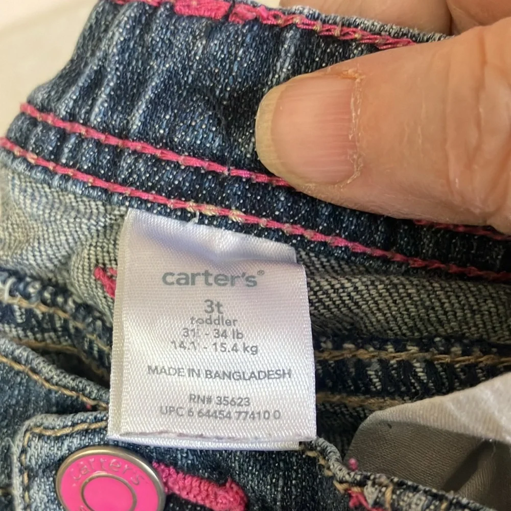 Carters Blue Denim Jeans 3t